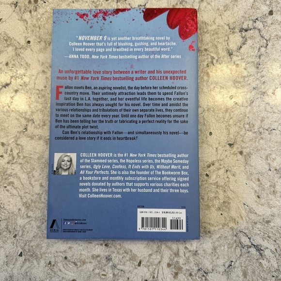Colleen Hoover Book - November 9 - a novel - Picture 3 of 4